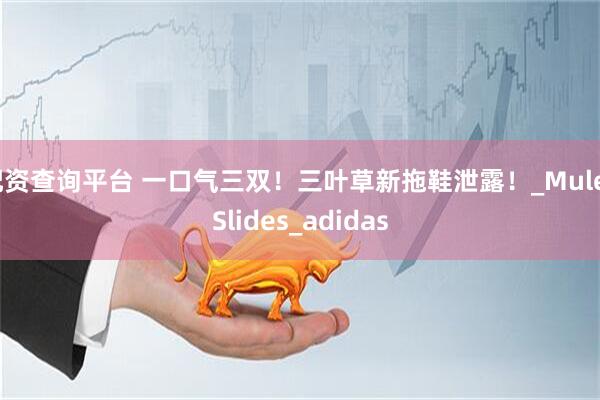 配资查询平台 一口气三双！三叶草新拖鞋泄露！_Mule_Slides_adidas